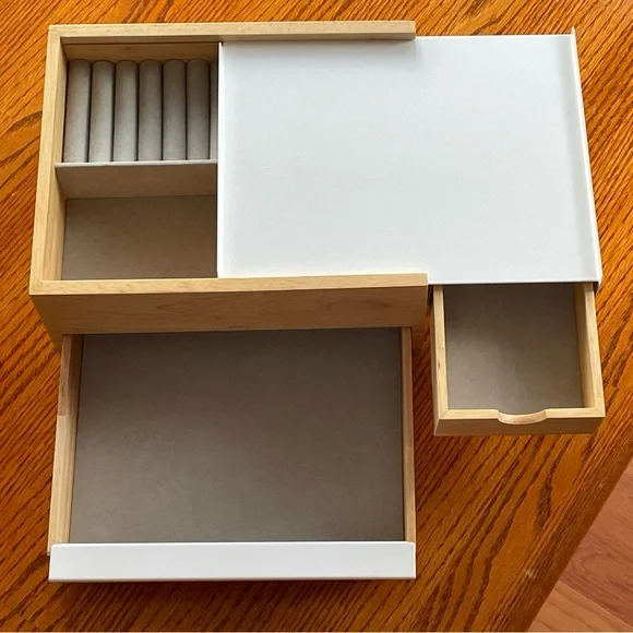 Umbra Stowit Jewelry Box in white/natural - Picture 6 of 7